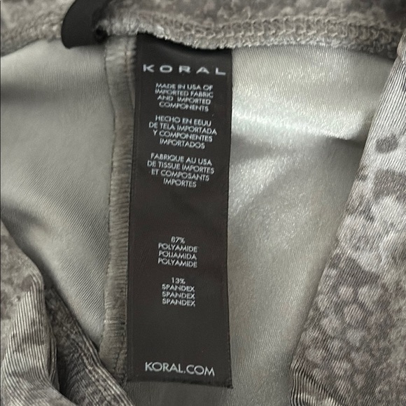 Koral Gray Patterned Leggings - Picture 3 of 12